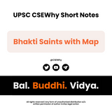 Bhakti Saints notes w/ Map