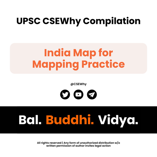 India Map for Mapping Practice | @CSEWhy