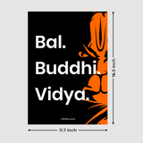 "Bal Buddhi Vidya" Wall Poster (English, Hanuman Ji)